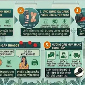 Băng Gai Dính Không Xù Lông Baihe BH6608