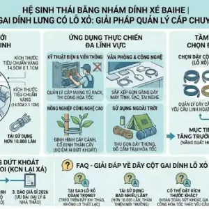 Dây cột băng gai dính lưng có lỗ xỏ Baihe