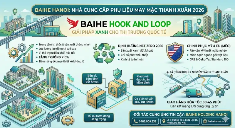 Địa chỉ mua băng nhám & phụ liệu may mặc Thanh Xuân giá rẻ uy tín 2026