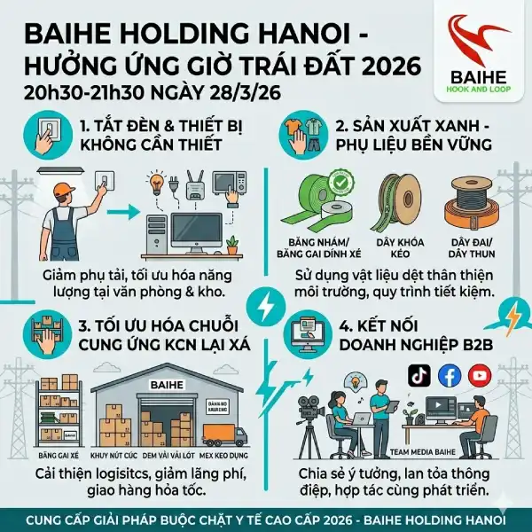 Baihe Hanoi hưởng ứng Sự kiện Giờ Trái Đất 2026