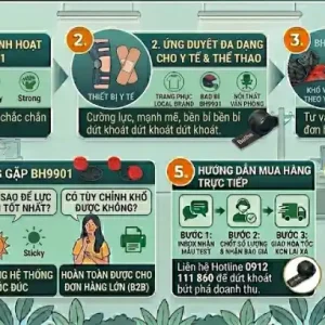 Công ty phân phối băng nhám băng gai dính xé Nghệ An giá rẻ