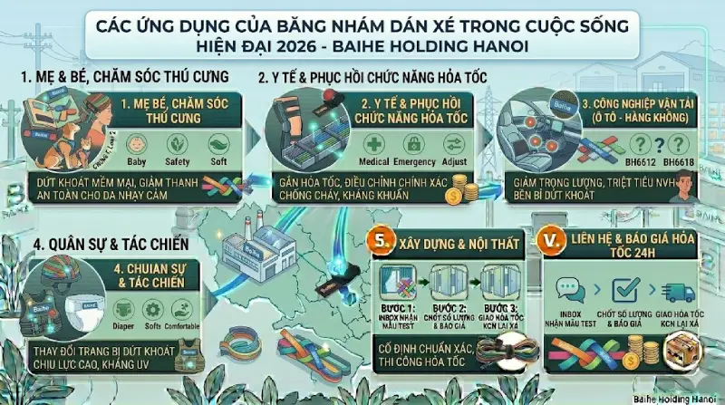 Các ứng dụng của băng nhám dán xé trong cuộc sống hiện đại 2026