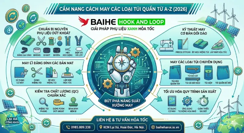 Cẩm nang cách may các loại túi quần từ A-Z năm 2026
