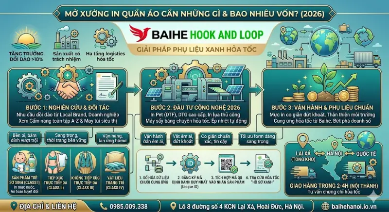 Mở xưởng in quần áo cần những gì và bao nhiêu vốn