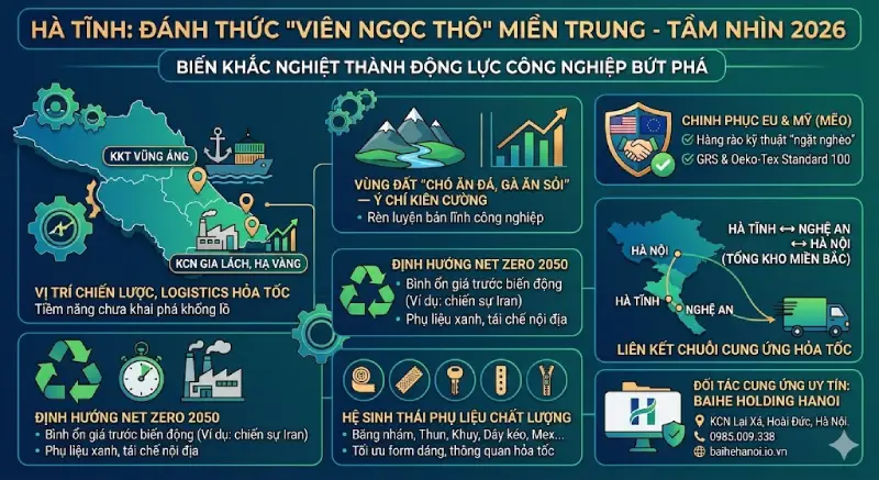 Địa chỉ cung ứng phụ liệu may mặc tại tỉnh Hà Tĩnh