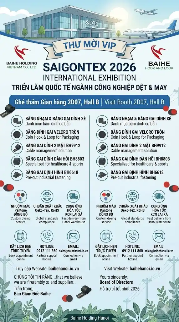 Thư Mời Tham Quan SaigonTex & SaigonFabric 2026